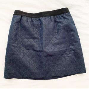 ANN TAYLOR LOFT Quilted Navy Mini Skirt Size 10P